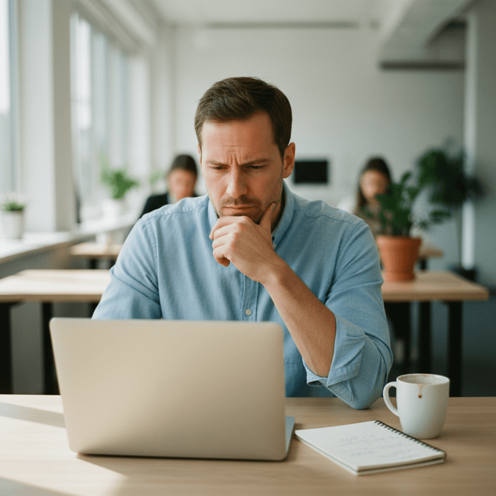 A software specialist reviewing how a GRC product is being used
